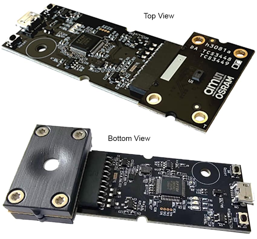 机械图纸 - ams OSRAM TCS3448_EVM_KT 光学传感器评估套件